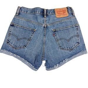 Levi's 550 Mid Blue High-Rise Denim Women’s Shorts Sz 30